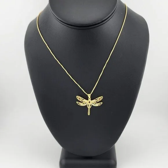 Last One Brand New Multi Colored DragonFly Necklace - Picture 6 of 12